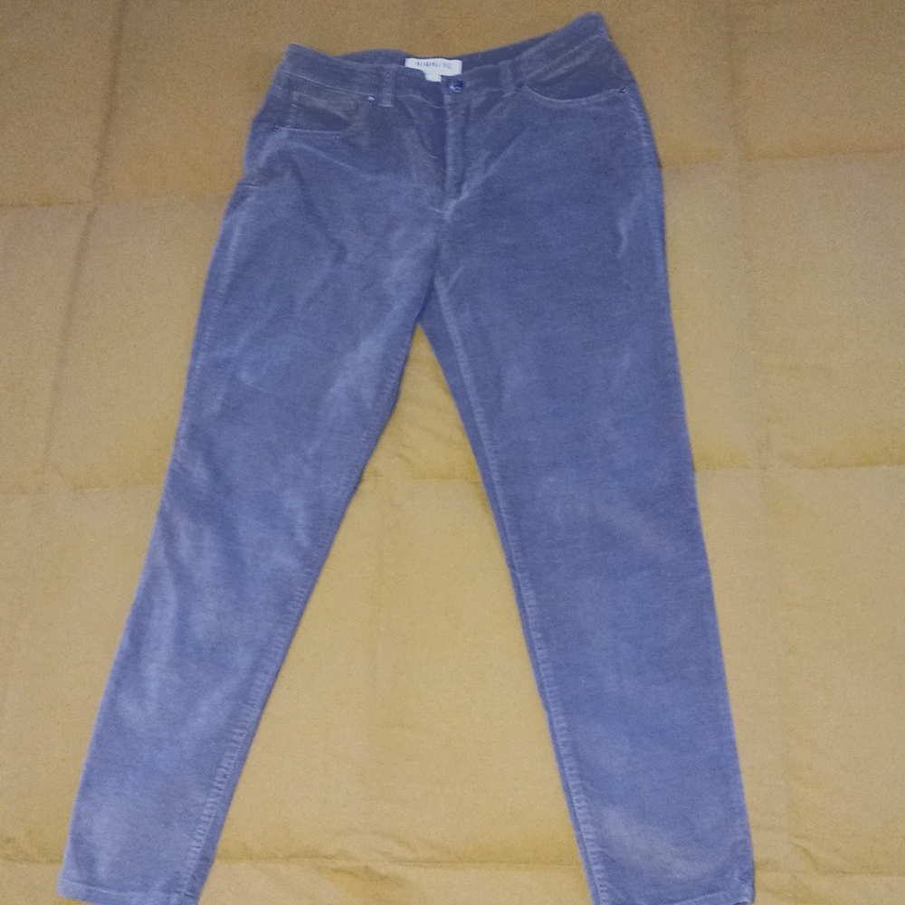 Velvet crop jeans